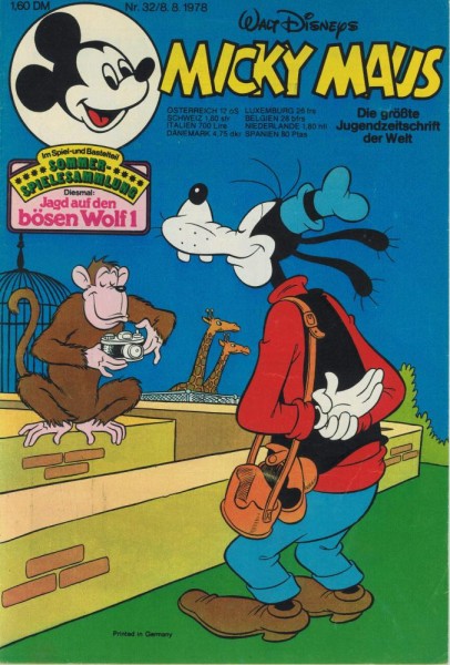 Micky Maus 1978/ 32 (Z1), Ehapa