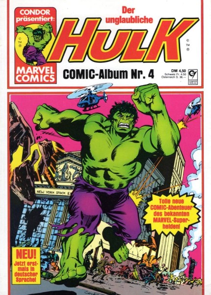 Der unglaubliche Hulk - Comic-Album 4 (Z1-2), Condor