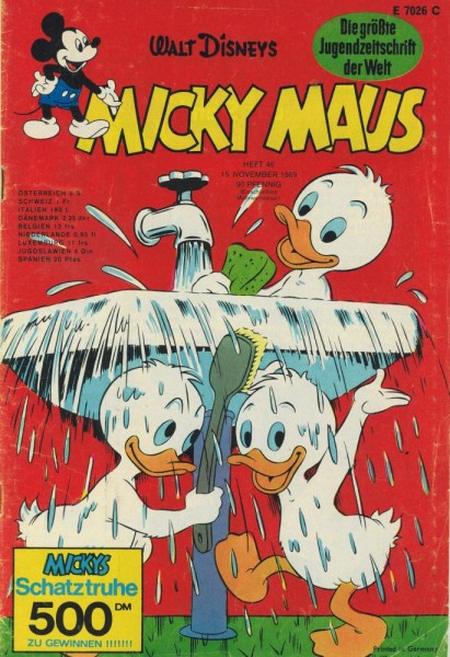 Micky Maus 1969/ 46 (Z1-, Klappseite), Ehapa
