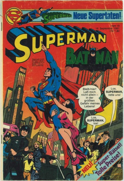 Superman 1981/ 19 (Z2), Ehapa