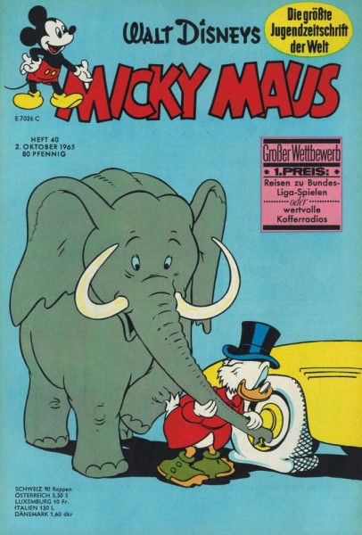 Micky Maus 1965/ 40 (Z1), Ehapa