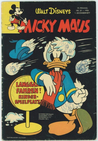 Micky Maus 1956/ 25 (Z2, Sz), Ehapa