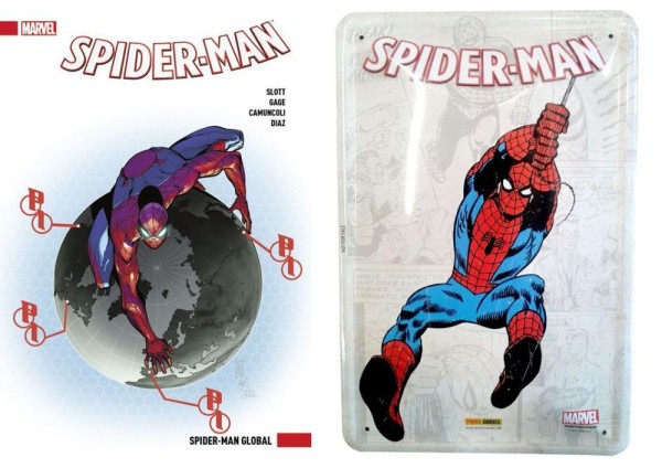 Spider-Man (All New 2016) Paperback 1 mit Blechschild (lim. 555 Expl.), Panini
