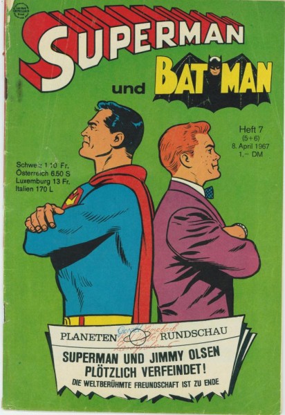 Superman 1967/ 7 (5 und 6) (Z3, Sz), Ehapa