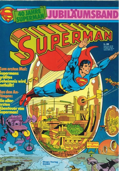 Superman Jubiläumsband (Z1-2), Ehapa
