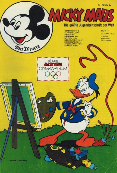 Micky Maus 1972/ 17 (Z1, SM), Ehapa