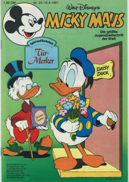 Micky Maus 1981/ 25 (Z1), Ehapa