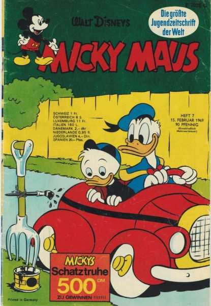 Micky Maus 1969/ 7 (Z1-2, Sm), Ehapa