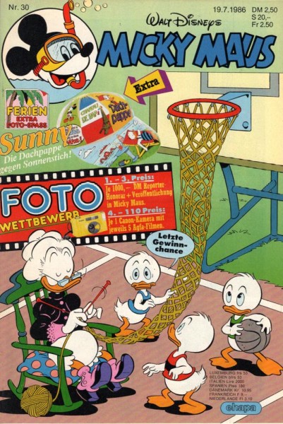 Micky Maus 1986/ 30 (Z0-1), Ehapa