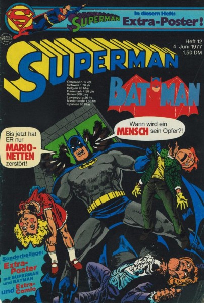 Superman 1977/ 12 (Z1, Sm), Ehapa