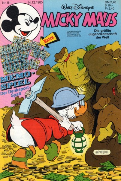 Micky Maus 1985/ 51 (Z0-1), Ehapa