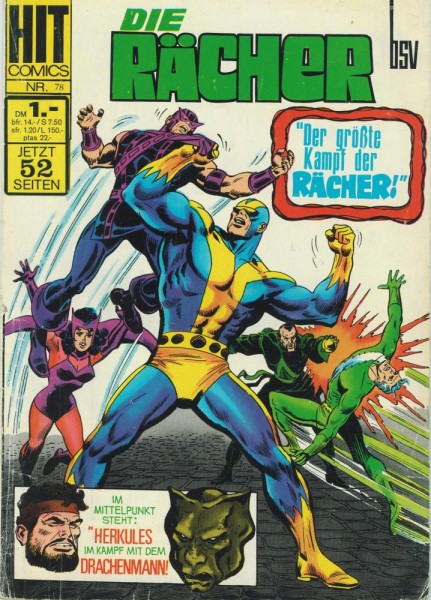Hit Comics 78 - Die Rächer (Z1-2/2), bsv