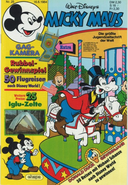 Micky Maus 1984/ 25 (Z0-1/1), Ehapa