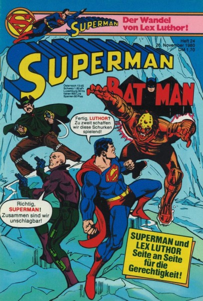 Superman 1980/ 24 (Z1), Ehapa