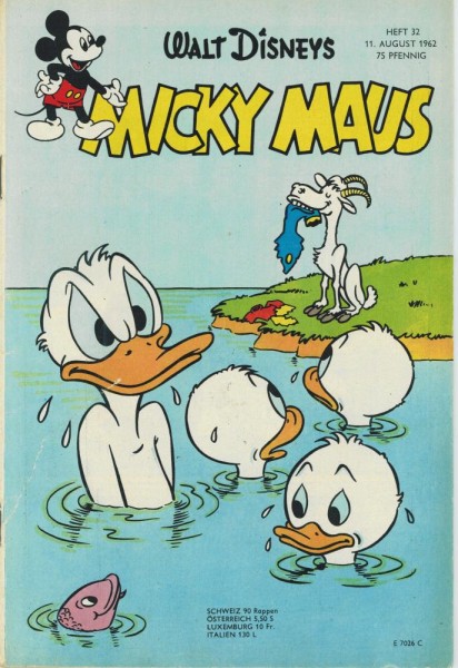 Micky Maus 1962/ 32 (Z2, Sm), Ehapa