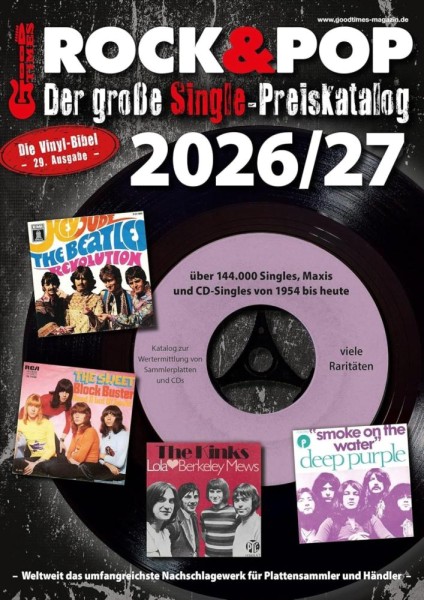 Rock und Pop Single Preiskatalog 2026/27, NikMa Verlag