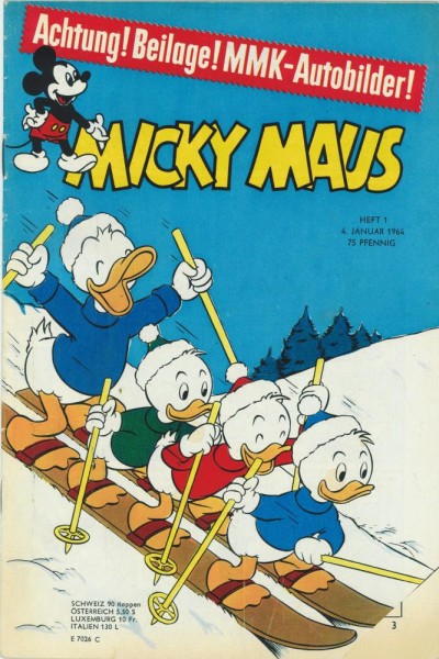 Micky Maus 1964/ 1 (Z1-2, Sm), Ehapa