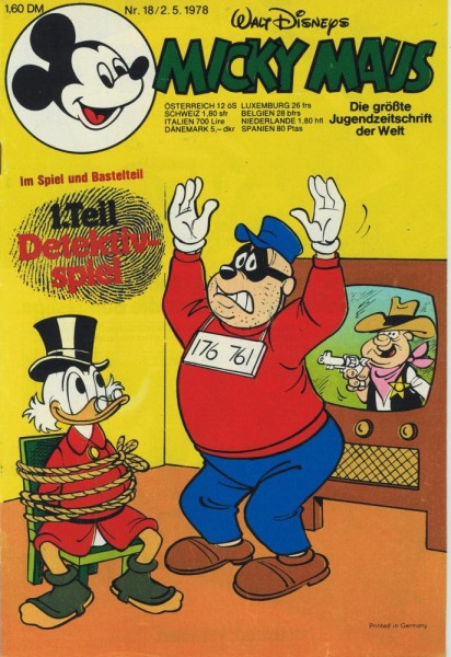 Micky Maus 1978/ 18 (Z1), Ehapa