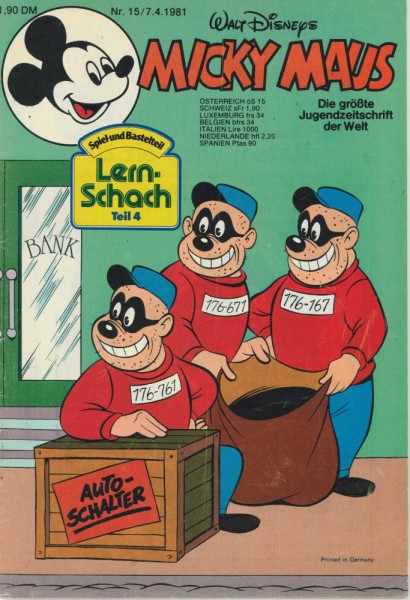 Micky Maus 1981/ 15 (Z1-2), Ehapa