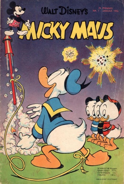 Micky Maus 1954/ 1 (Z2), Ehapa
