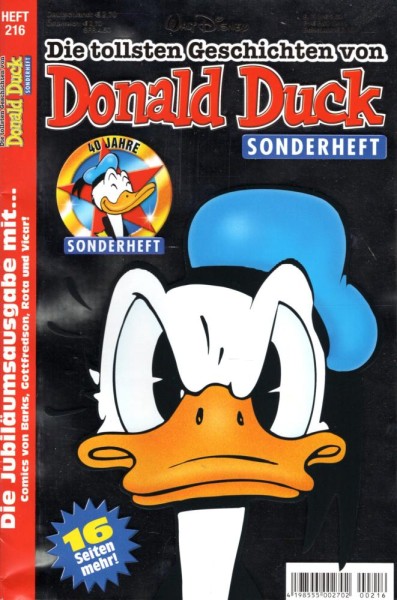 Die tollsten Geschichten von Donald Duck Sonderheft 216 (Z0-1), Ehapa