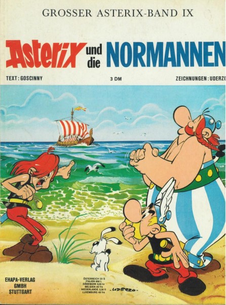 Asterix 9 (Z1-2, 1. Auflage), Ehapa
