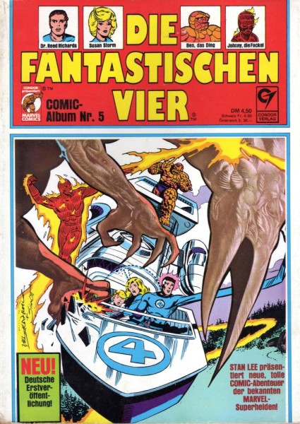 Die Fantastischen Vier Comic Album 5 (Z1-2), Condor
