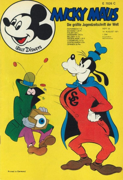 Micky Maus 1971/ 33 (Z1), Ehapa