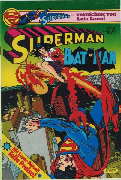 Superman 1983/ 14 (Z1-2), Ehapa