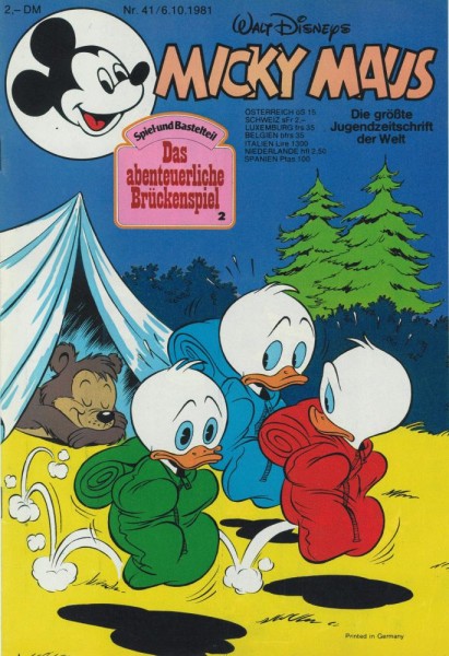Micky Maus 1981/ 41 (Z0-1), Ehapa