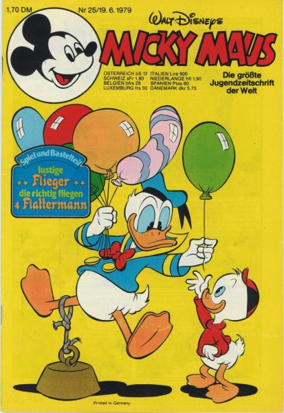 Micky Maus 1979/ 25 (Z1), Ehapa