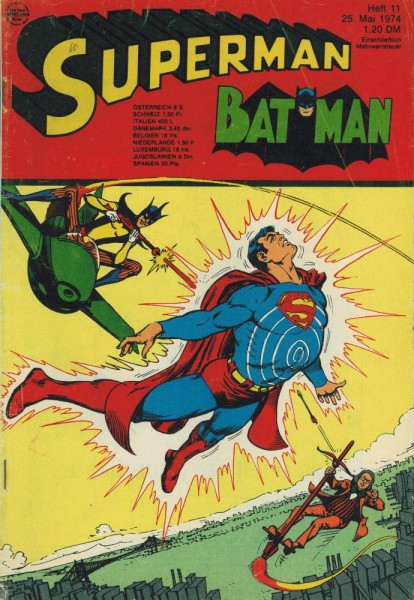 Superman 1974/ 11 (Z2-, Sz, Sm), Ehapa