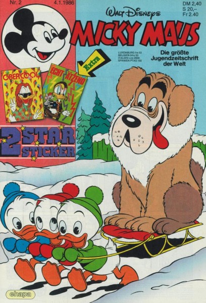 Micky Maus 1986/ 2 (Z1), Ehapa