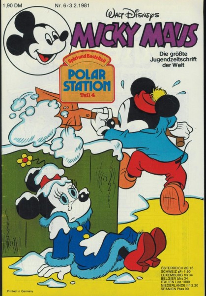 Micky Maus 1981/ 6 (Z1), Ehapa
