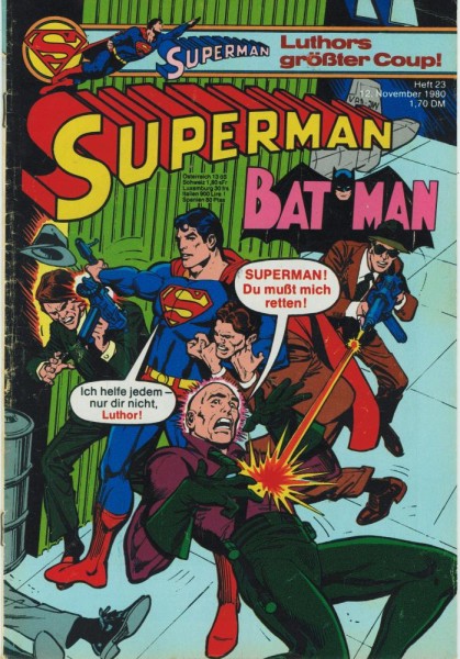 Superman 1980/ 23 (Z2, Sm), Ehapa