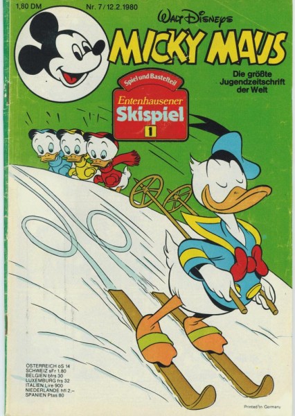 Micky Maus 1980/ 7 (Z2), Ehapa