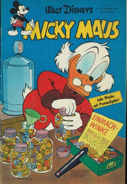 Micky Maus 1958/ 35 (Z1-), Ehapa