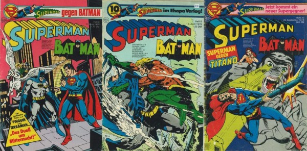 Superman 1976 - 1984 (Konvolut, 80 Ausgaben) (Z2-3), Ehapa