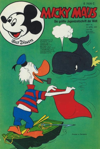Micky Maus 1972/ 16 (Z1-2), Ehapa