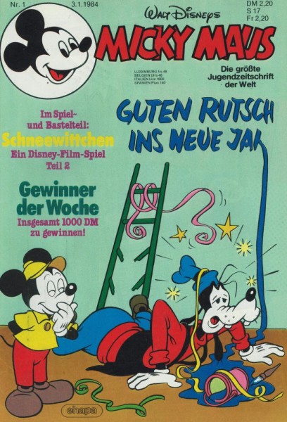 Micky Maus 1984/ 1 (Z1), Ehapa