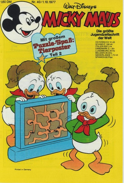 Micky Maus 1977 40 (Z0-1), Ehapa