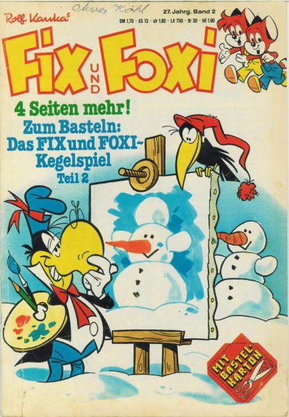 Fix und Foxi 27. Jg. 2 (Z2, Sz), Pabel