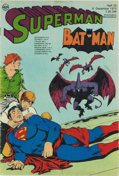 Superman 1973/ 25 (Z1-2, Sm), Ehapa
