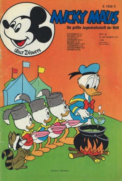 Micky Maus 1971/ 38 (Z1-2), Ehapa