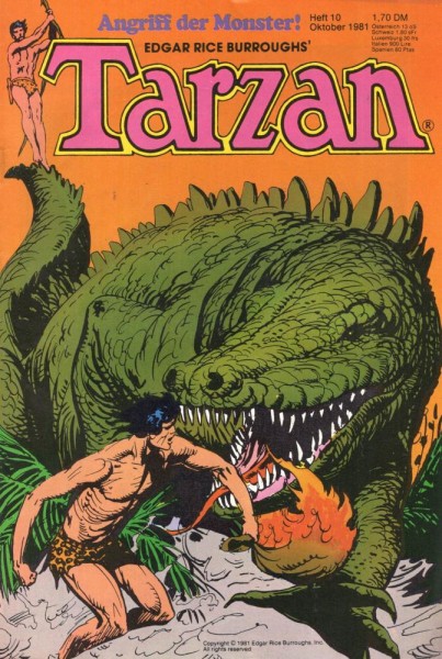 Tarzan, Der Neue 1981/ 10 (Z0), Ehapa
