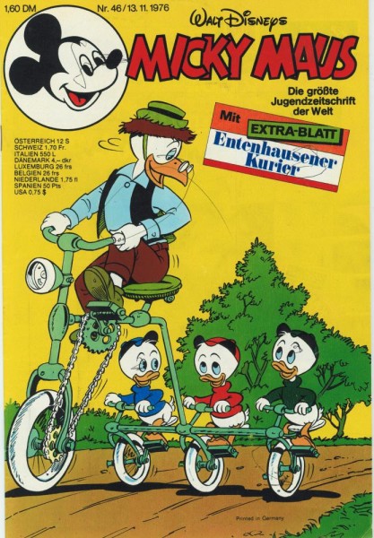 Micky Maus 1976/ 46 (Z1, Sm, Sz), Ehapa