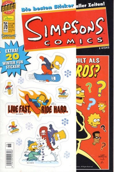 Simpsons Comics 76 (Z1), Panini