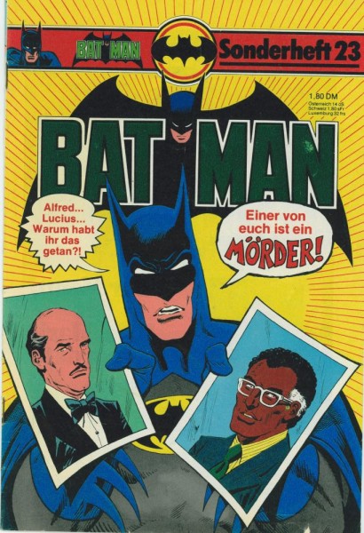 Batman Sonderheft 23 (Z2), Ehapa