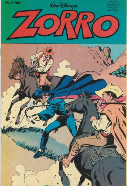 Zorro 1981/ 3 (Z1), Ehapa