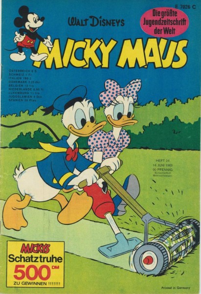Micky Maus 1969/ 24 (Z1), Ehapa